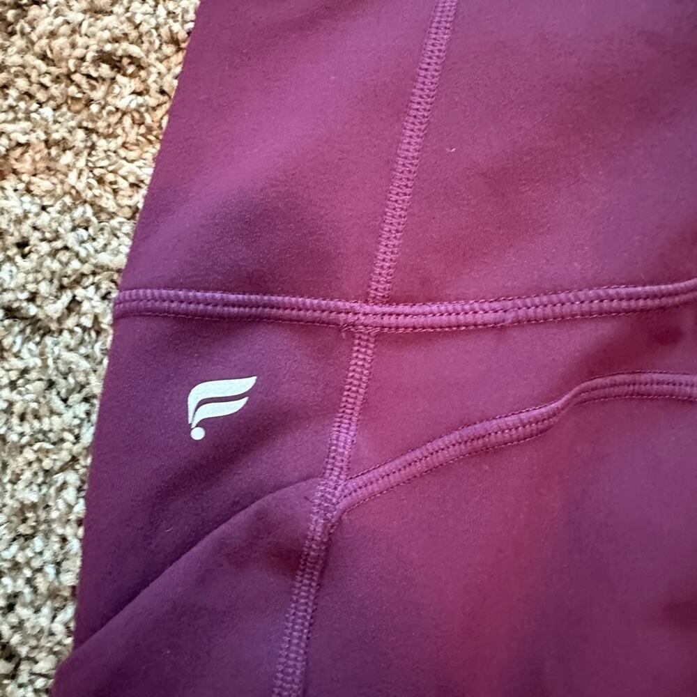 Pure Luxe by Fabletics The Oasis High Waist 7/8 w/pockets, plum purple, NWT, Med - Picture 8 of 8